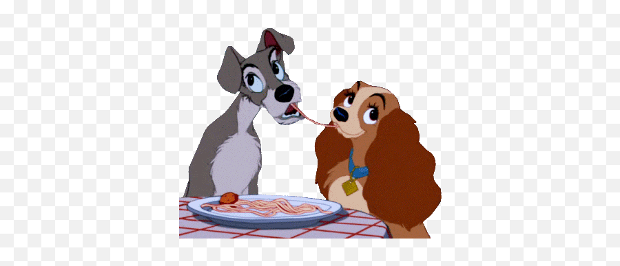 Peace Eddaz - Lady And The Tramp Gif Png Emoji,Skype Heartbreak Emoticon