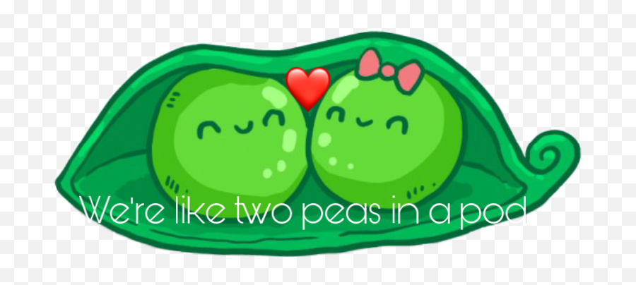 Two Love Peas In A Pod Sticker - 2 Peas In A Pod Emoji,Peas In A Pod Emoji