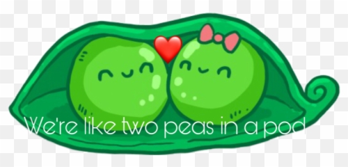 Two Love Peas In A Pod Sticker - 2 Peas In A Pod Emoji,Peas In A Pod Emoji