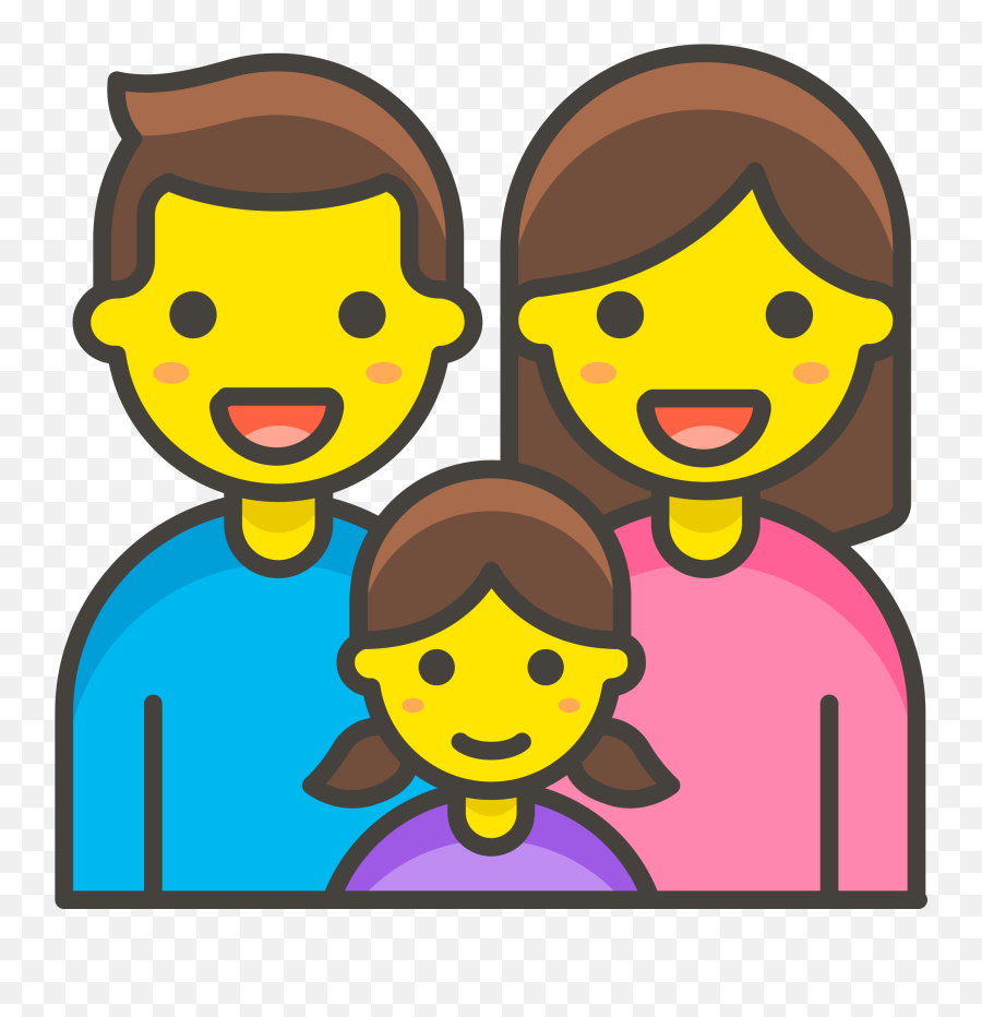 Family Man Woman Girl Free Icon Of 780 Free Vector Emoji - Emoji Familia Png,Emojis Vector