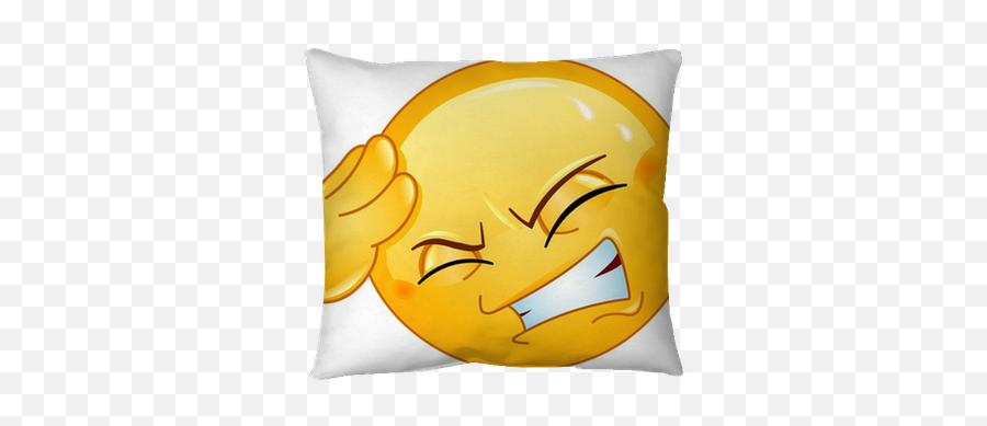 Headache Emoticon Throw Pillow Pixers Emoji,Emotions Cushions