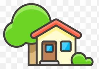 House Tree Icon Png Clipart - House Emoji Png Transparent,Apartment Emoji