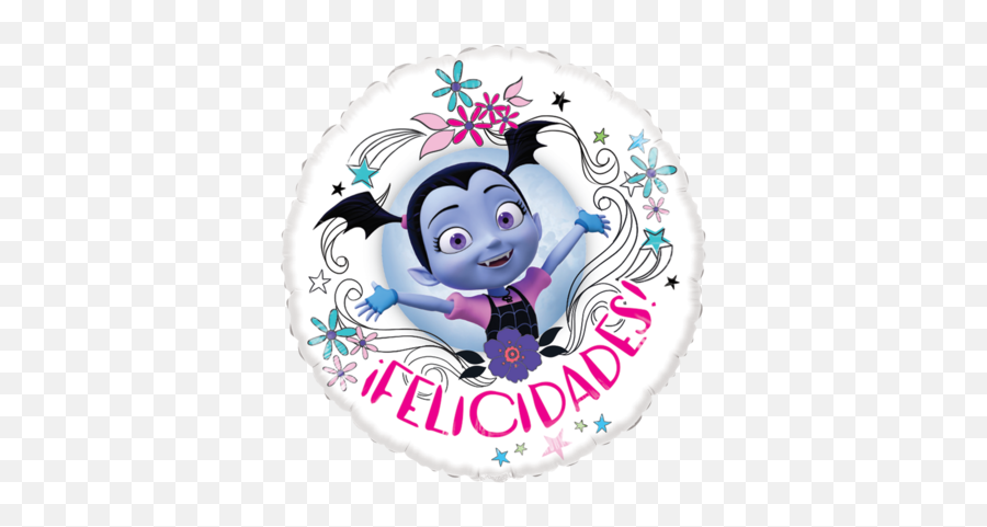 Numeros Jumbo Rainbow - Vampirina Edible Cake Topper Emoji,Emoticon Con Birrete