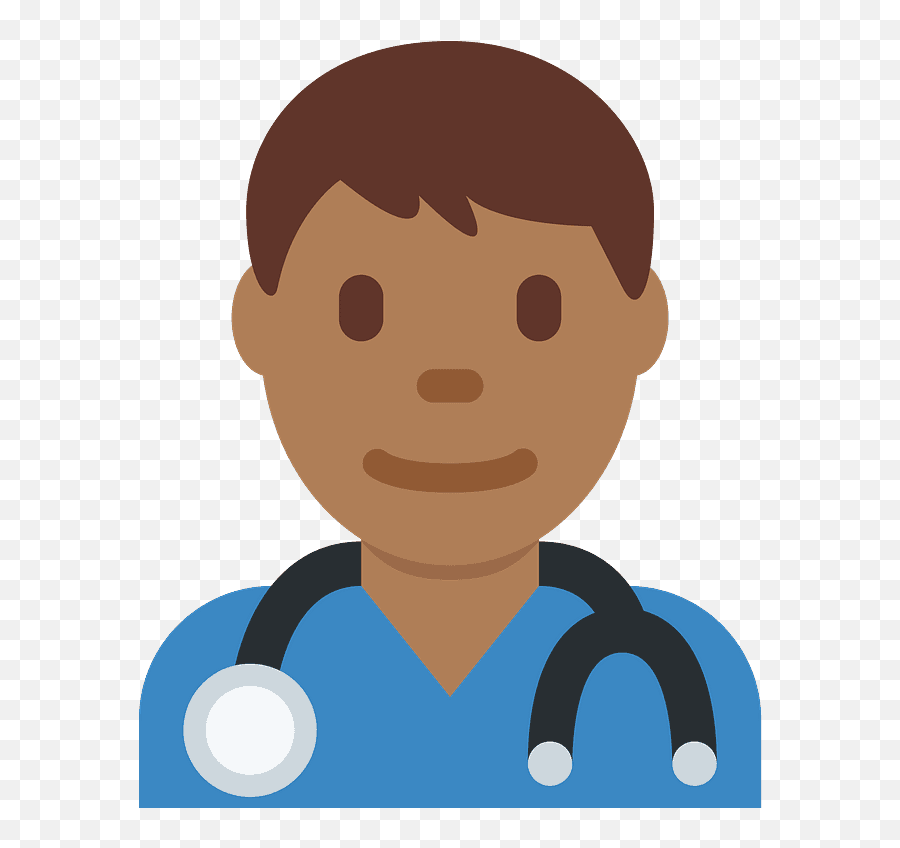 Man Health Worker Emoji Clipart Free Download Transparent - Black Male Doctor Emoji,Nurse Emoji