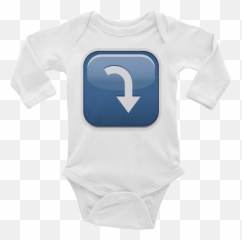 Download Hd Emoji Baby Long Sleeve One - Solid,One Piece Emoji