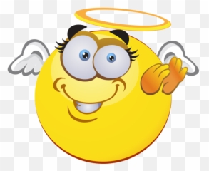 Angel Emoji Decal - Emoticon,Angel Emoji
