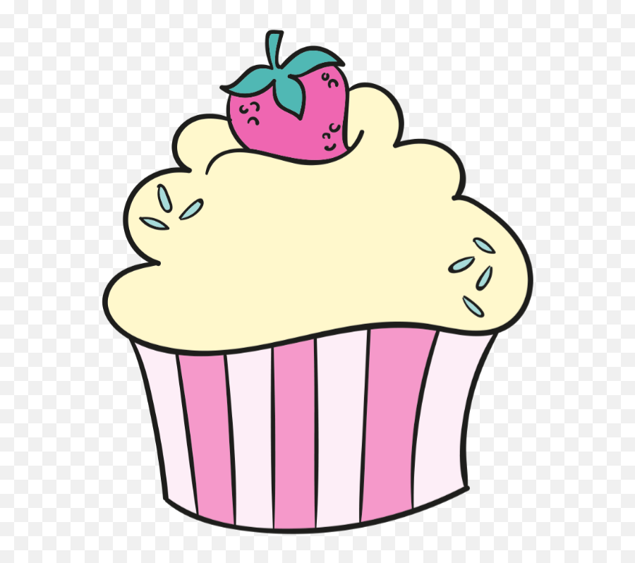 Cupcakes Bake Desserts Sticker By Jessica Knable - Pastel Dibujos Kawaii Emoji,Emoji Desserts