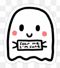 Kpop Stickers Tumblr Ezu Photo Mobile - Easy Cute Cartoon Ghost Emoji,