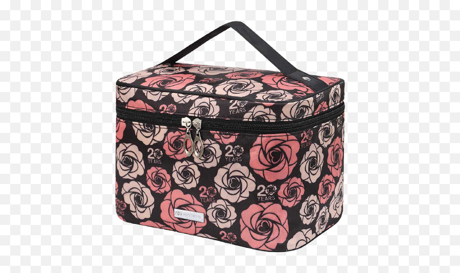 China Women Portable Cosmetic Bag Cute Makeup Travel Case - Garden Roses Emoji,Girl Eith Makeup Emoticon