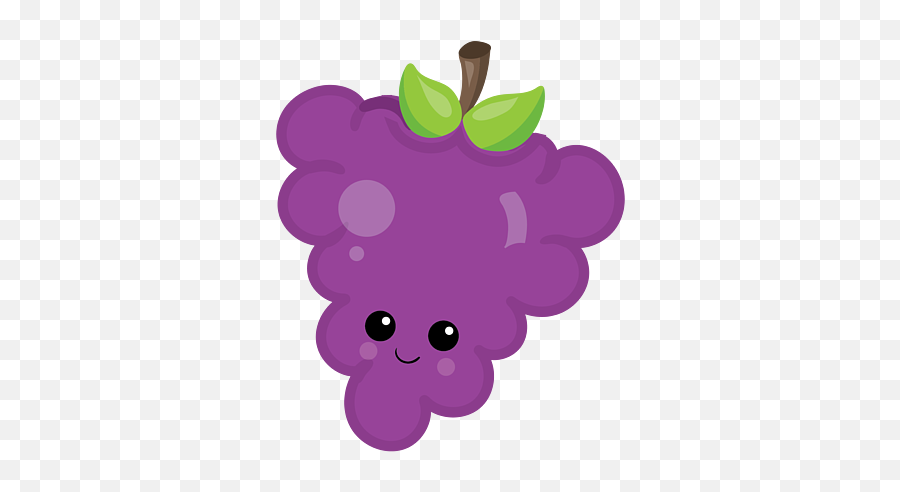 Kawaii Fruit Kawaii Grapes Cute Cartoon Fruit Iphone Case - Kawaii Fruits Emoji,Grape Emoji Stickers