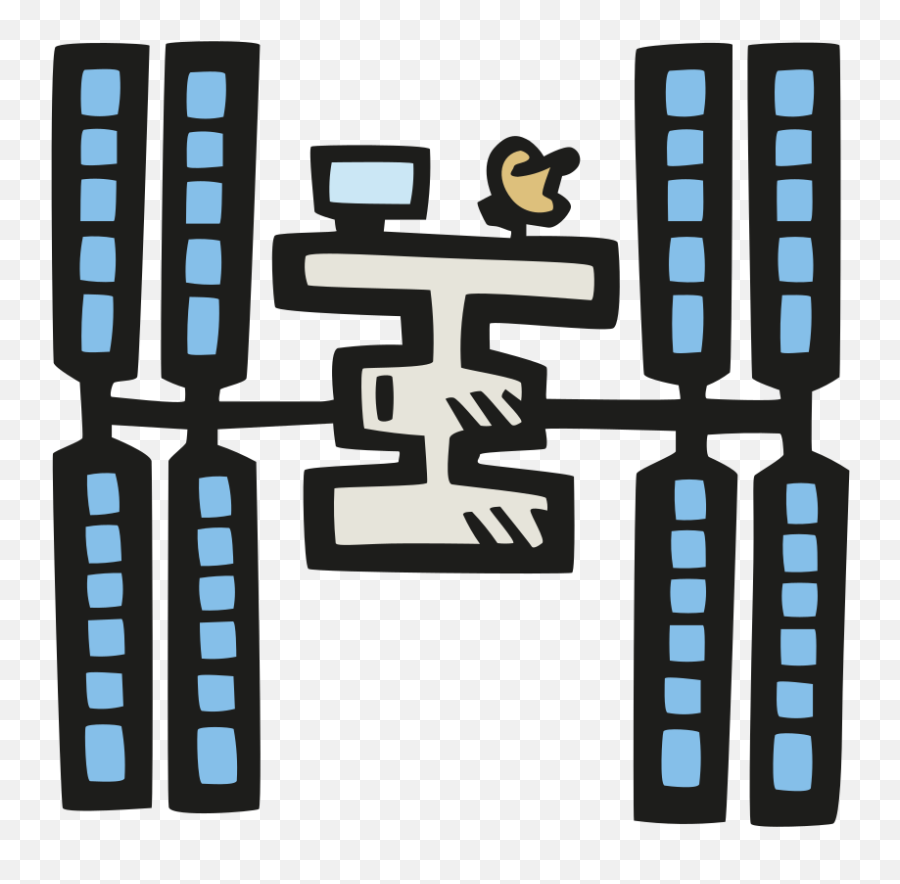 International Space Station Icon - Horizontal Emoji,Icone Emoji