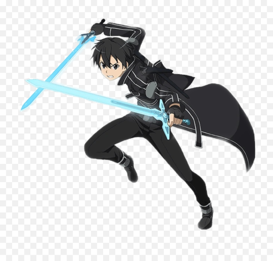 Kiritokirigaya Kirito Sao Sticker By Grosenfeld - Kirito Sao Emoji,Kirito Swords Unicode Emoji