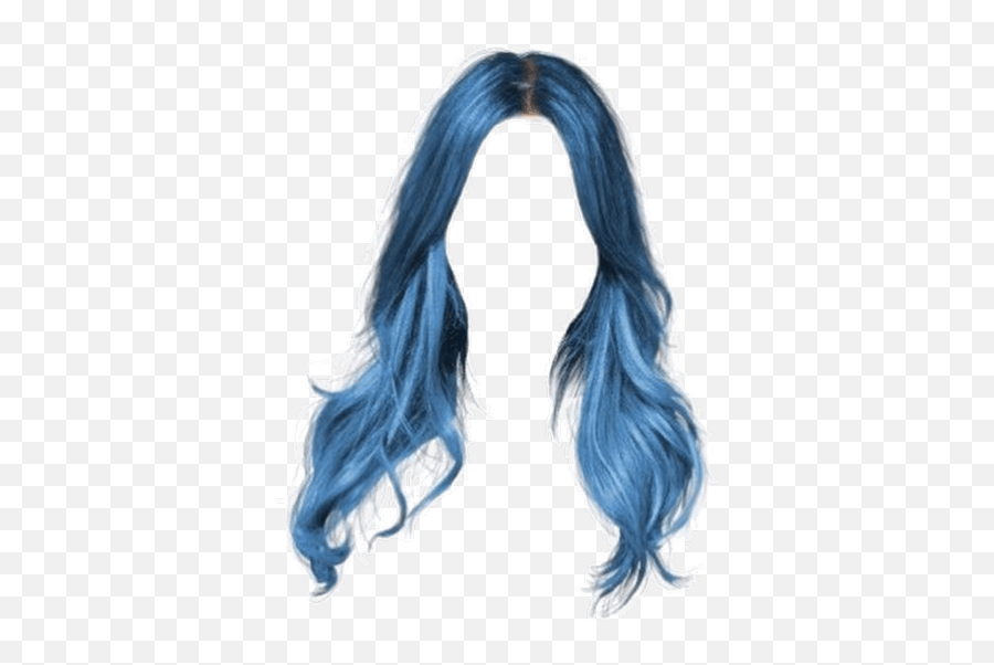 Blue Hair - Blue Woman Hair Png Emoji,Princess Emoji Curly Hair
