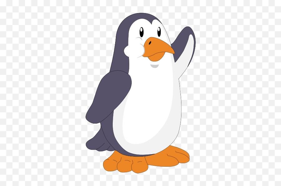 Free Clip Art Tux The Penguin In Sonic Style By Elsato - Funny Penguin Clipart Emoji,Waving Penguin Emoticon