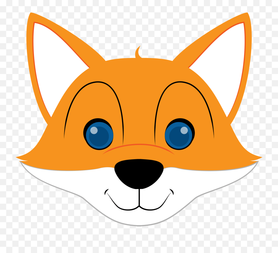Fox Face Clipart Free Download Transparent Png Creazilla - Printable Animal Mask Fox Emoji,Chibi Fox Emoticon