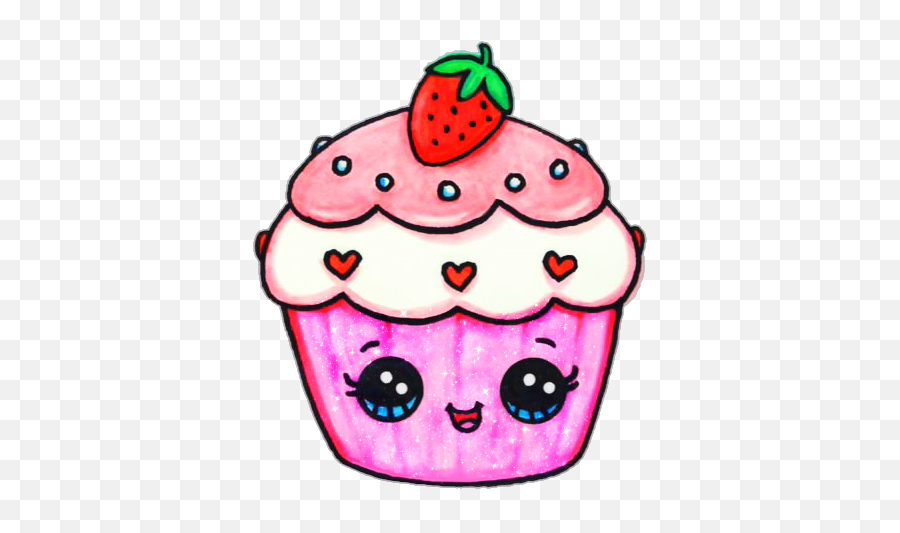 Kawaii Comida Tierno Panquesito Sticker - Food Easy Dessert Cute Drawings Emoji,Panquesito Emoji