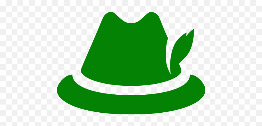 Green German Hat Icon - Free Green Civilization Icons Emoji,Bavarian Emoticons