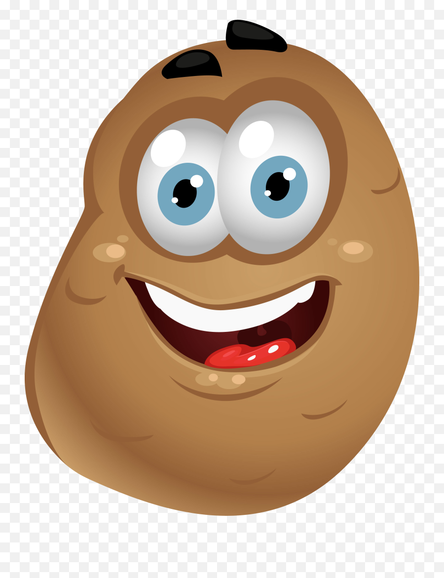Potato Clipart Sad Potato Sad - Fruits And Vegetables Clipart With Face Emoji,Potato Emojis