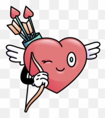 Png Y Svg De Piscando Con Fondo Transparente Para Descargar Emoji,Emoticon Corazon Volando