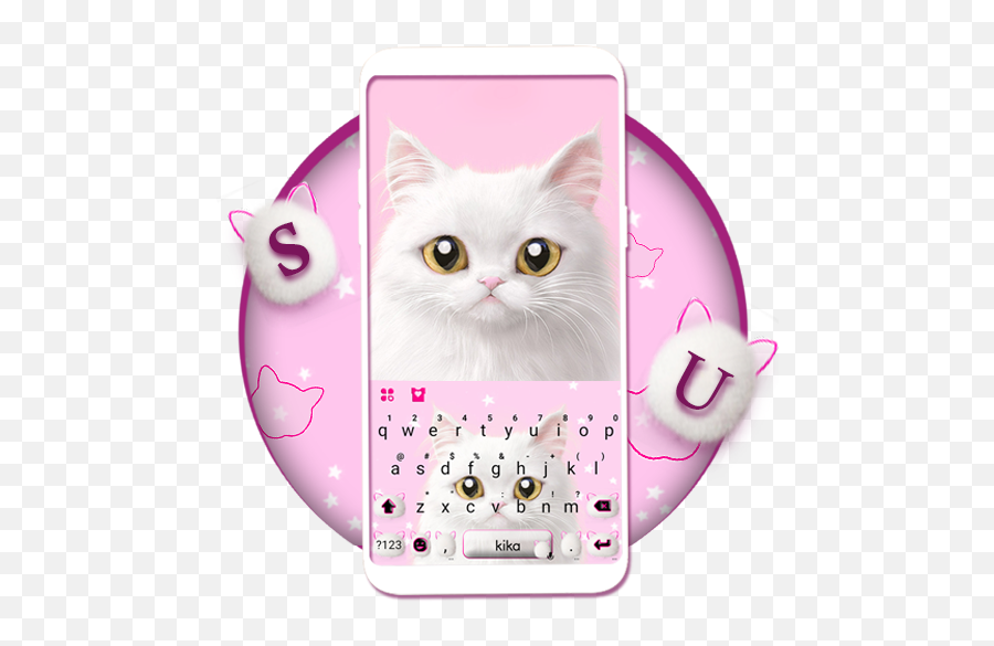 Cute White Cat Keyboard Theme 10 Download Android Apk Aptoide Emoji,Kika Keyboard Adult Emojis