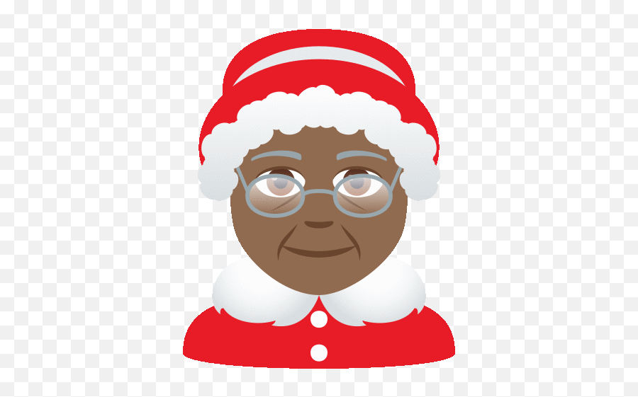 Mrs Claus Joypixels Sticker - Mrs Claus Joypixels Christmas Emoji,Darkskin Baby Emoji