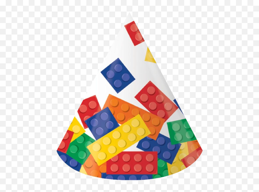 Block Lego Party Hats - Lego Party Hat Emoji,Emoji Party Hats