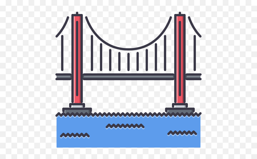 Golden Gate - Free Monuments Icons Emoji,Emoji Gate