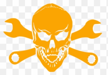 Orange Skull 8 Icon - Free Orange Skull Icons Green Skull Icon Png Emoji,Skull Emoticon Facebook