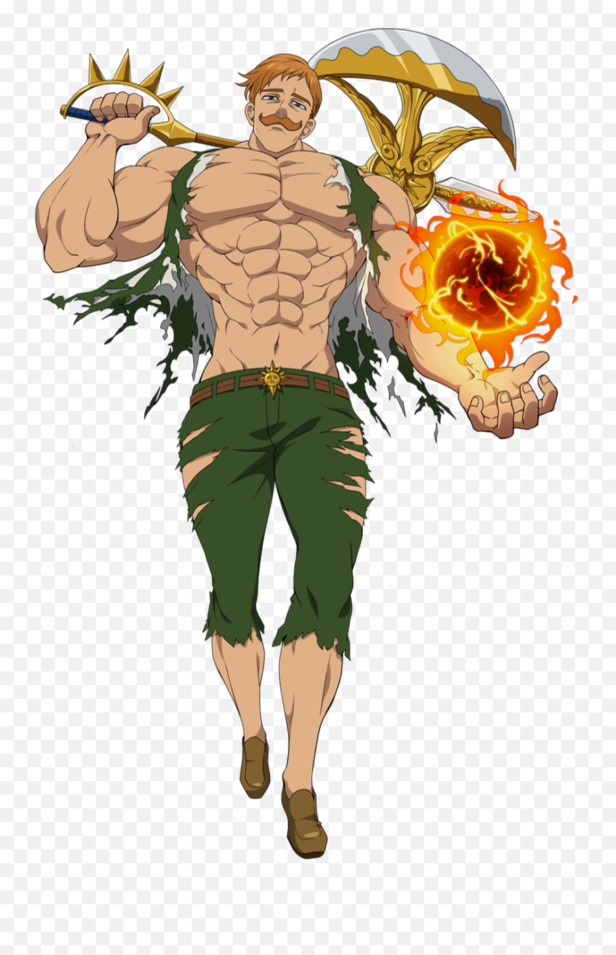 The Seven Deadly Sins Main Characters - Seven Deadly Sin Escanor Emoji,Emotions Explained With Buff Dudes