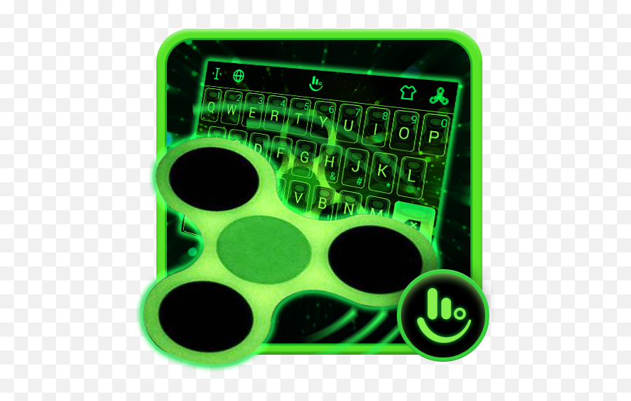 Fidget Spinner Neon Keyboard Theme Apk Download From Moboplay - Dot Emoji,Touchpal Emoji