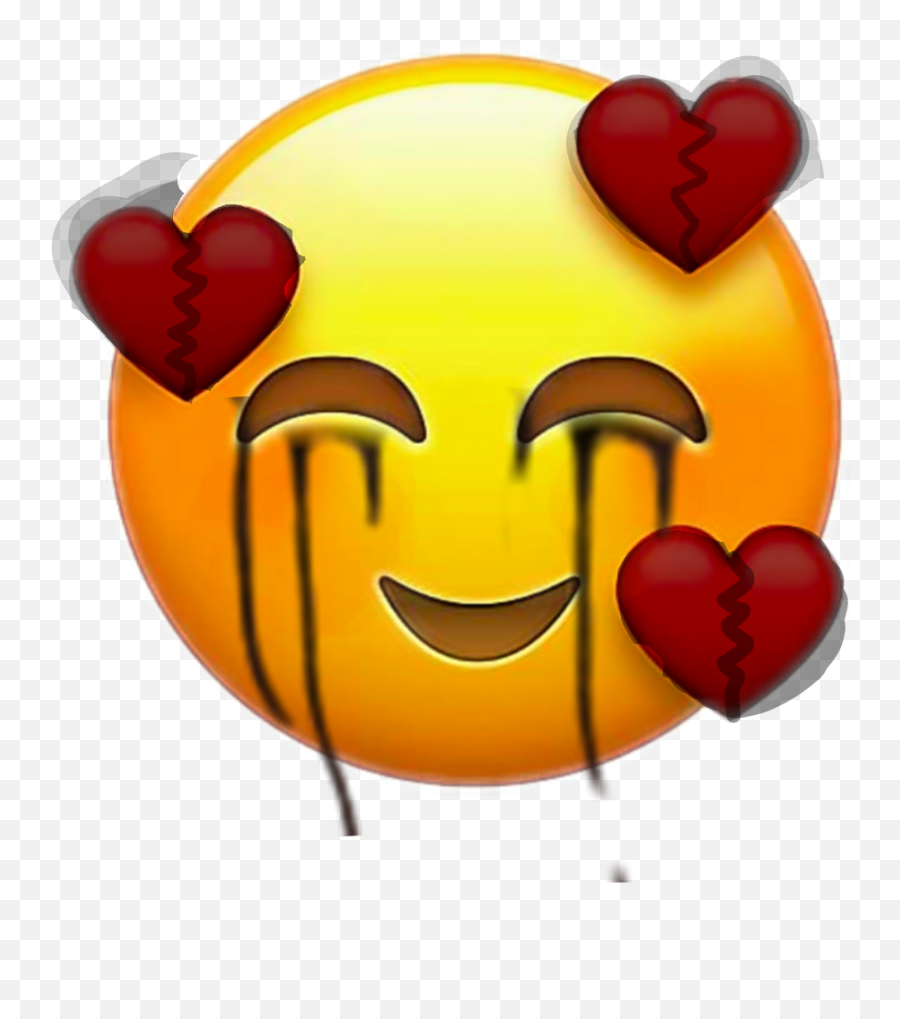 Emoji video. Happy Sad Emoji. Смайлик плачет черный. Sad Heart. Broken Heart Emoji.