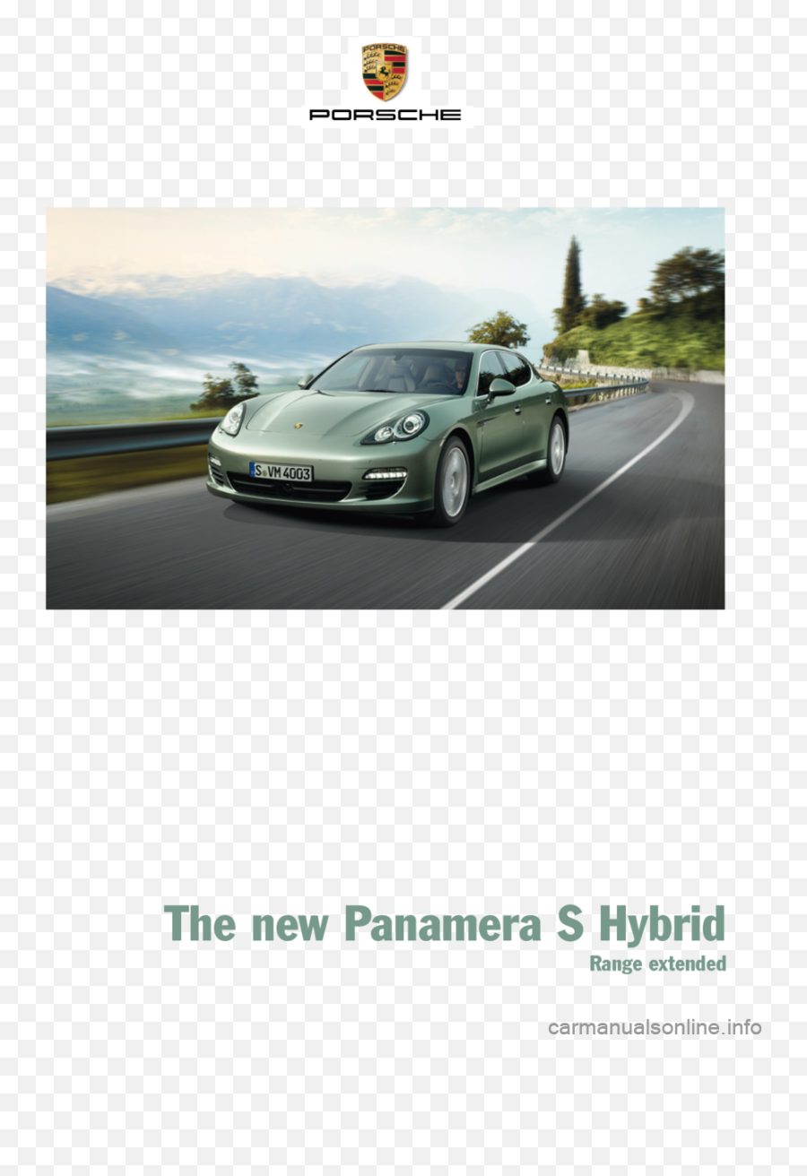 Porsche Panamera Hybrid 2010 1 - Porsche Panamera Emoji,Cit Emotion Turismo