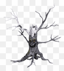 Fall Tree With A Face Png U0026 Free Fall Tree With A Facepng - Fiction Emoji,Dead Tree Emoji