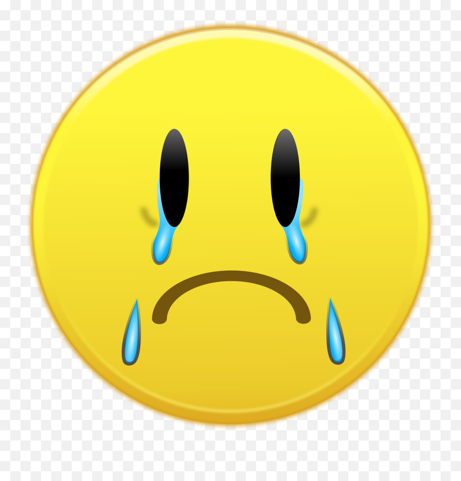 Filebreathe - Facecryingsvg Wikimedia Commons Happy Emoji,Crying Emoticon