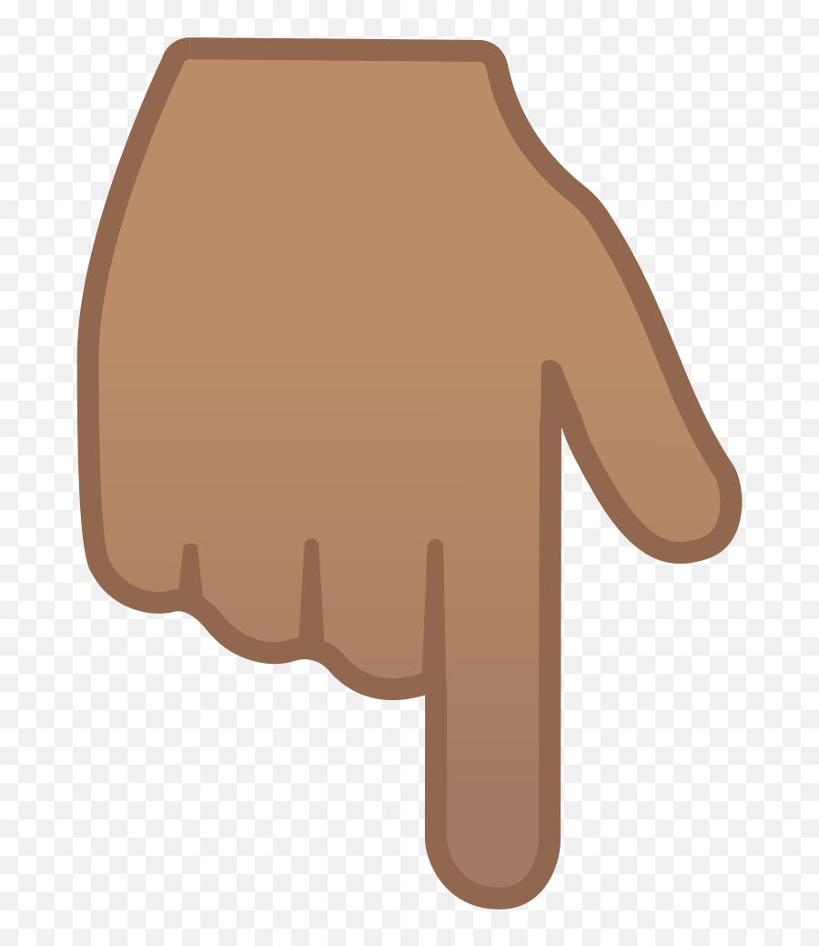 Backhand Index Pointing Down Emoji - Emoji Hand Pointing Down,Pointing Emoji
