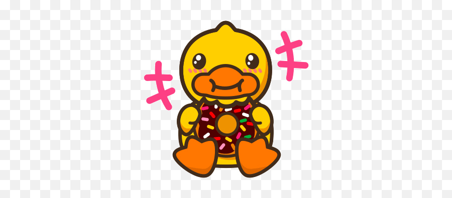 Cute Gif - Sticker B Duck Emoji,Duck Emoji Iphone