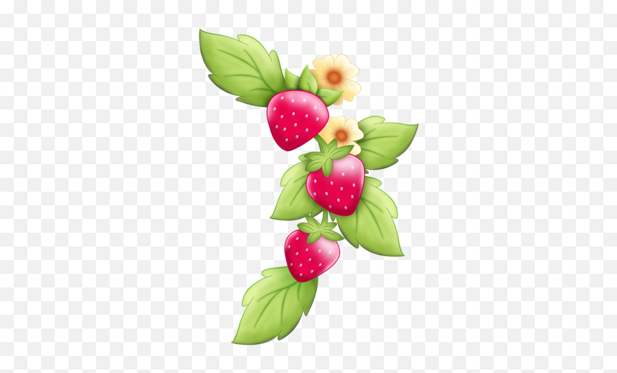 Tarta De Fresa Baby - Strawberry Flower Cartoon Emoji,Emojis De Fresas