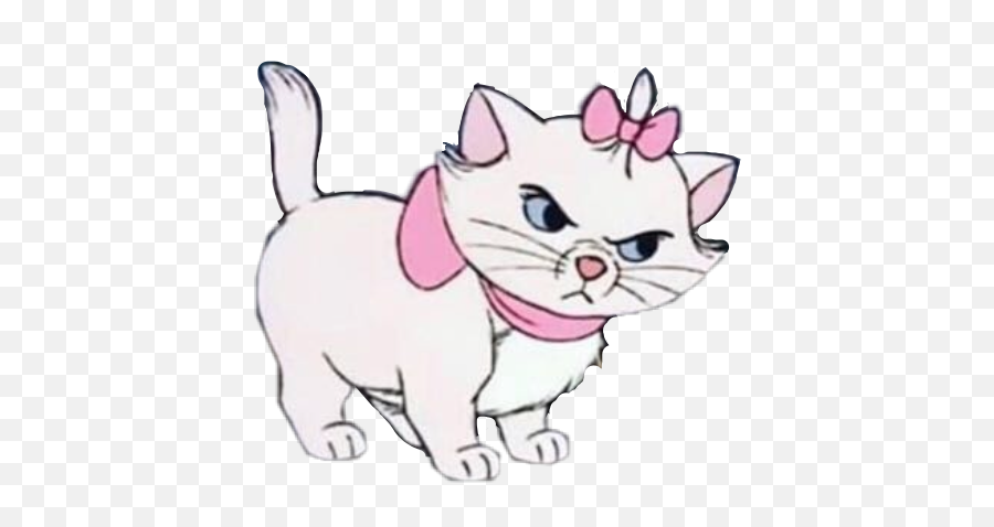 Cat Cute Disney Pink Aristocats Sticker - Disney Aesthetic Marie Aristocats Emoji,Marie The Cat Emoji