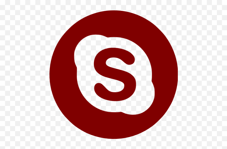 Maroon Skype 4 Icon - Free Maroon Site Logo Icons Green Park Emoji,Call Me Skype Emoticon