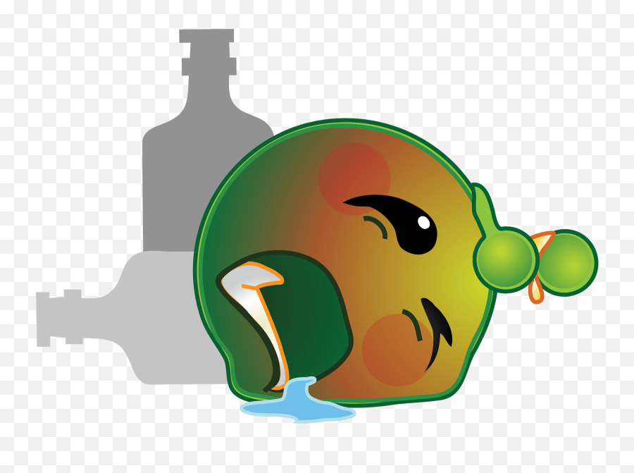 Alien And Sedition Act Clipart - Clipart On Effects Of Alcohol Drinking Emoji,Green Alien-looking Emoticon