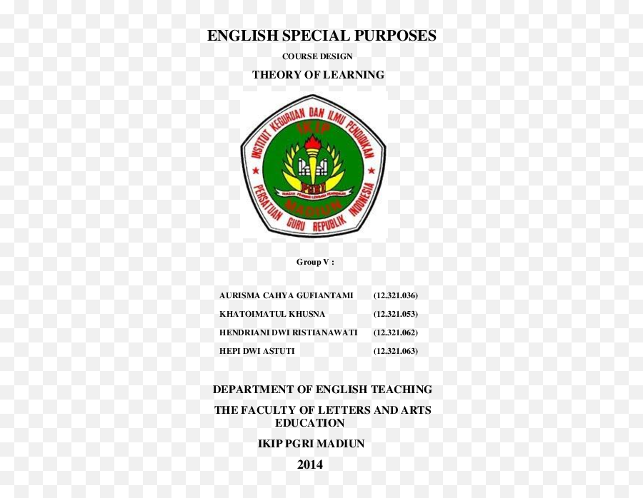 Doc English For Special Purpose Hendriani Riestiana - Language Emoji,Appropriate Statments For Each Emotion