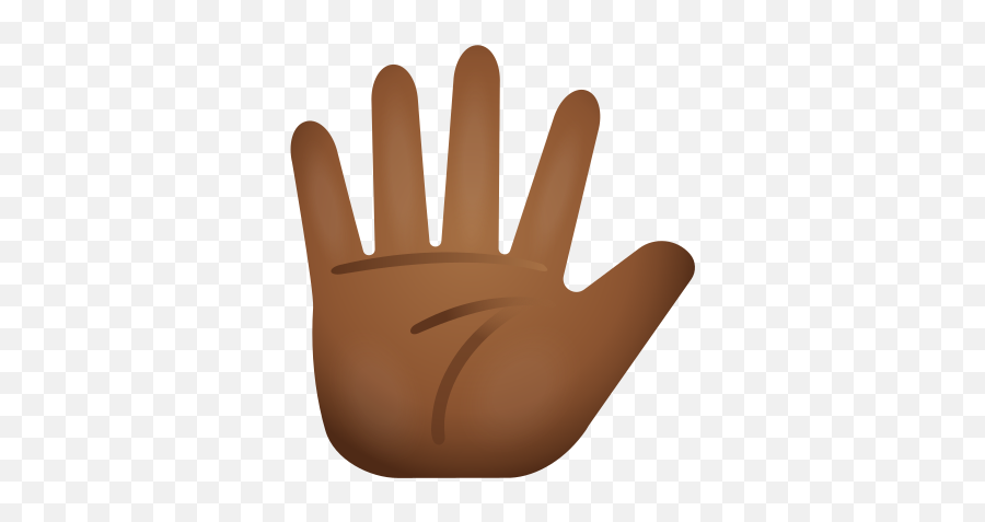 Fingers Splayed Medium Dark Skin Tone Icon - Sign Language Emoji,I Get The Black Finger Emoji On Facebook