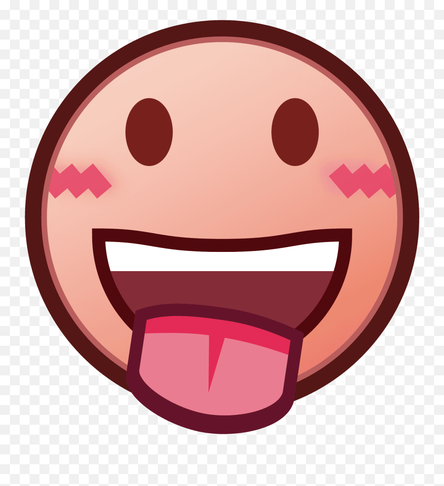 Face With Tongue Emoji Clipart - Emojidex,Emoticon Smiley Face Tongue Out