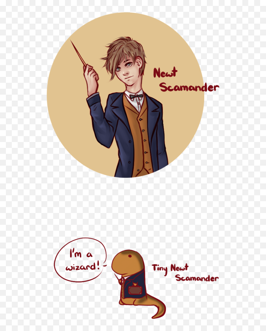 Tiny Newt Newtness Tiny Newt Scamander Tapas - Standing Around Emoji,Tardy Emoticon