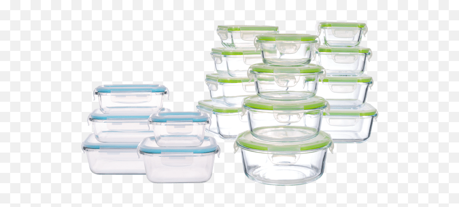 Genicook 5 - Pack Or 12pack Borosilicate Glass Food Storage Sets Lid Emoji,Frig Emoji