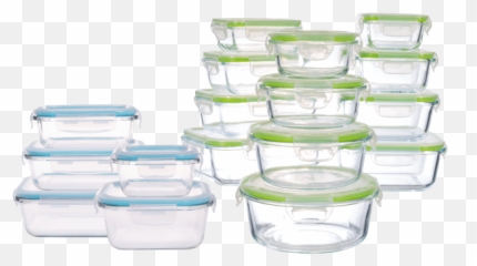 Genicook 5 - Pack Or 12pack Borosilicate Glass Food Storage Sets Lid Emoji,Frig Emoji