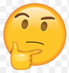 Thinking Smiley - Whatsapp Thinking Emoji Png,Flying Pig Emoji