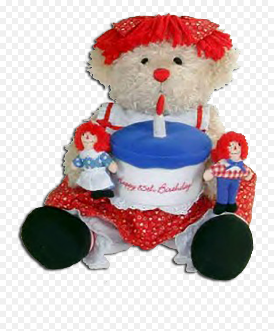 Rag Dolls Ann Andy And Raggedy Bear - Raggedy Ann Bear Doll Emoji,Large Emotions Rag Doll