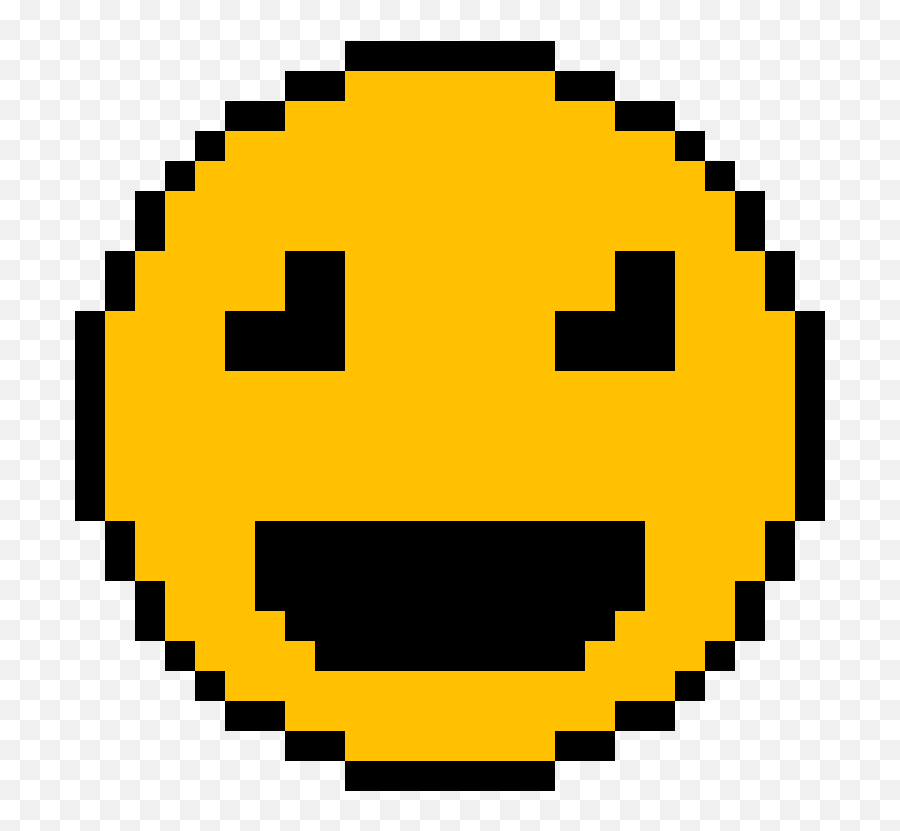 Happy Yellow Head By Yeterson On Newgrounds - Cute Ghost Pixel Art Emoji,Heavy Metal Emoticon