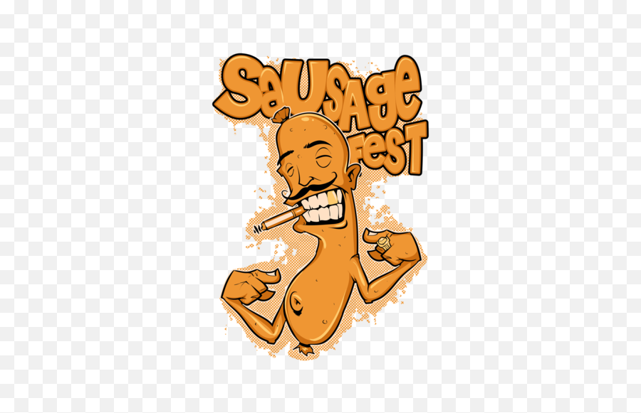 Sausage Fest T - Shirt Emoji,Sausage Man Emoji